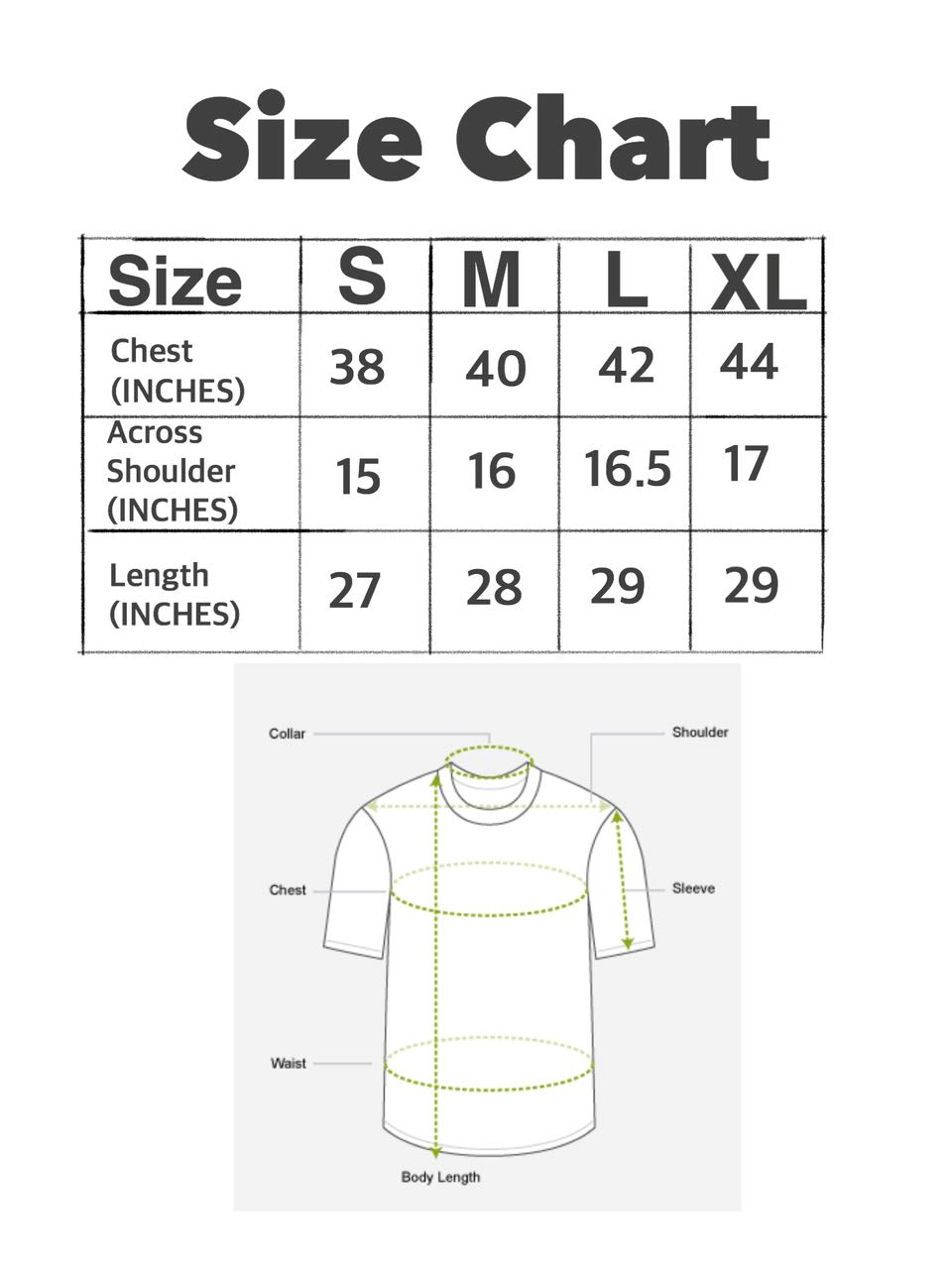 size chart image